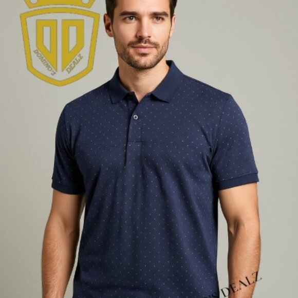 Van Heusen Other - Van Heusen “Never Tuck” Polo Shirt – Size XL Slim Fit – Deep Blue with Pale‎ B